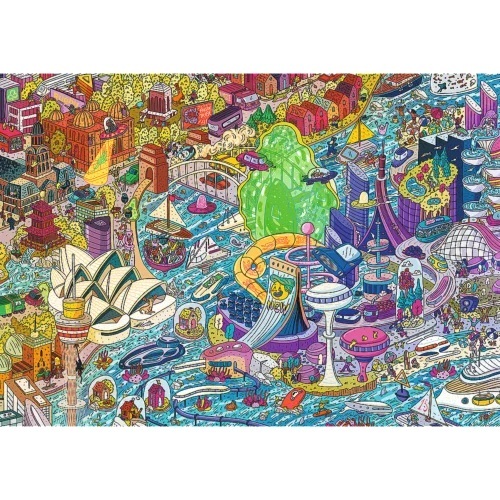 Trefl Puzzle Eye-Spy Sneaky Peekers, Sydney 1000 dielikov