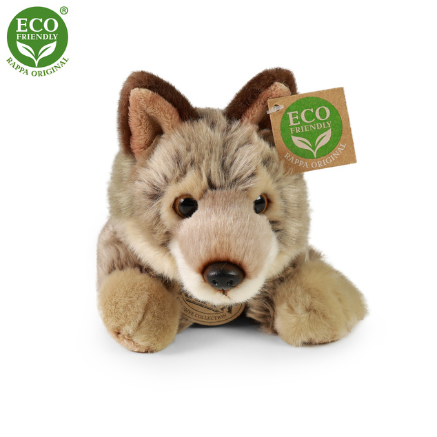 Peluche lupo sdraiato 20 cm ECO-FRIENDLY