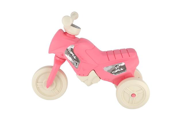 Bicicletta senza pedali Enduro Yupee rosa pastello piccola altezza del sedile 26cm capacità fino a 2