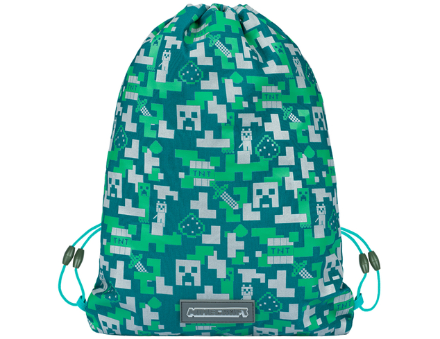 MINECRAFT SET 2 Silber Creeper: Handtuch, Tasche