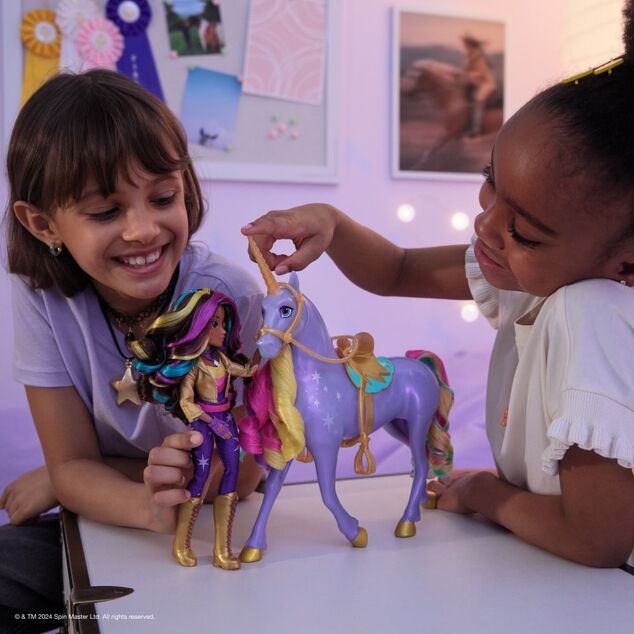 Unicorn Academy Svetelný jednorožec WildStar a Sophia 24 cm