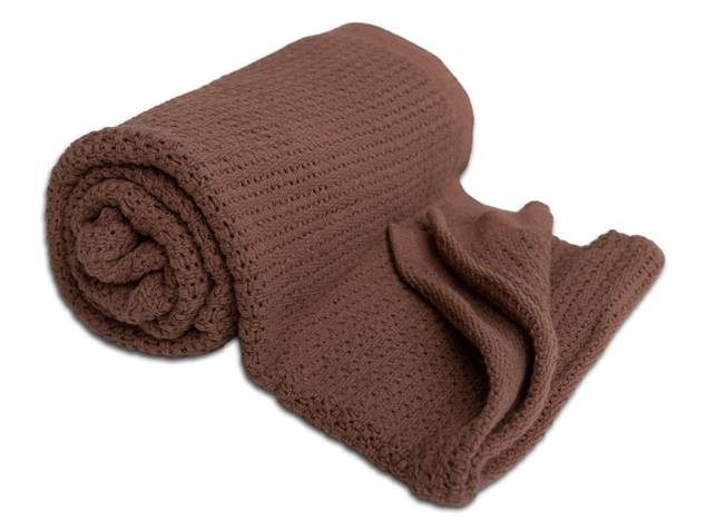 BABYMATEX Deka úpletová z bavlny 75x100cm Lili mokka