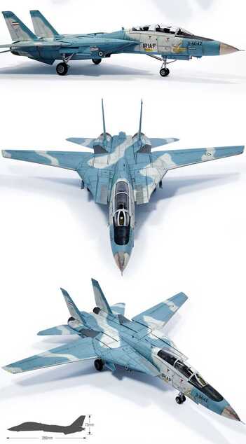 Model Kit repülőgép 12594 - F-14A "IRIAF" (1:72)