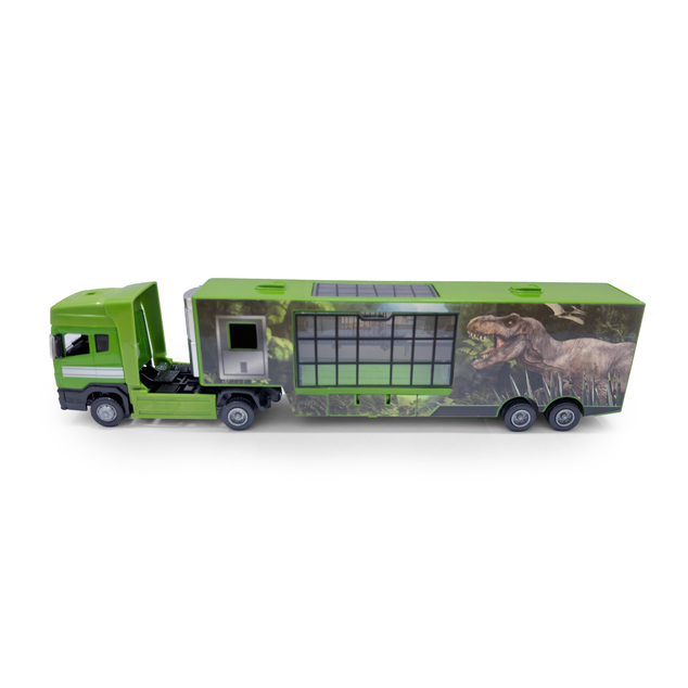 Auto kamión kov/plast s motívom dinosaura III.