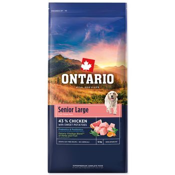 Krmivo Ontario Senior Large Chicken &amp; Sweet Potatoes 12kg