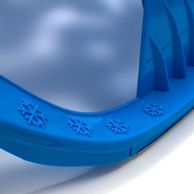 Műanyag szánkó háttámlával Baby Mix SNOW STAR piros