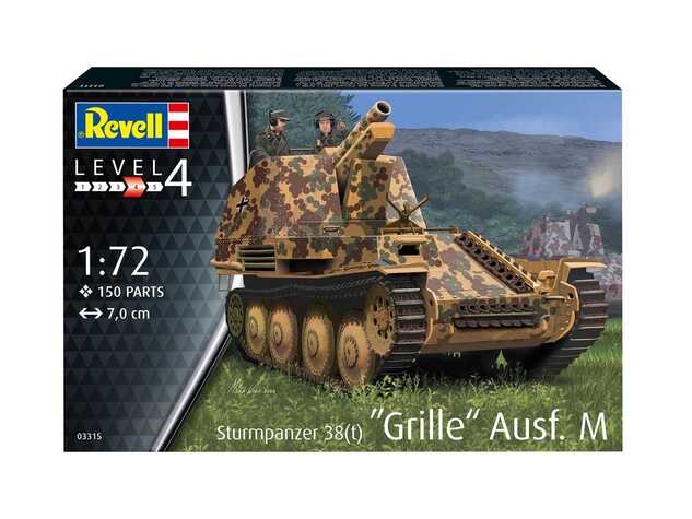 Plastic ModelKit military 03315 - Sturmpanzer 38(t) Grille Ausf. M (1:72)