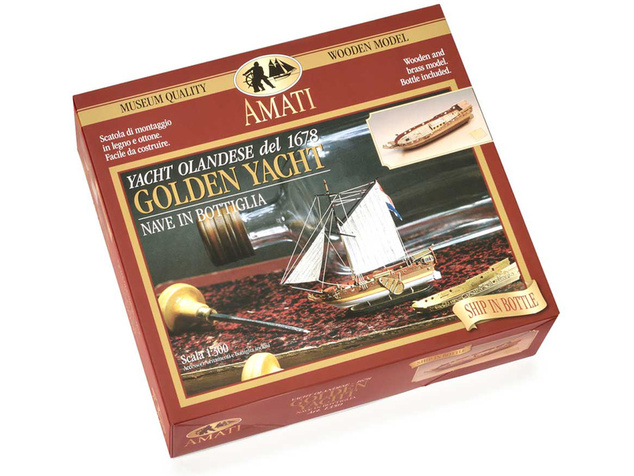 AMATI Golden Yacht 1:300 kit do fľaše