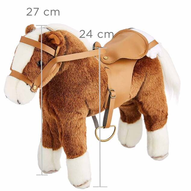 Götz poník pre bábiky do 50cm hnedý