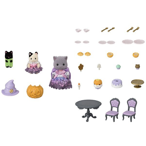 Sylvanian Families Halloween figurákok kiegészítőkkel