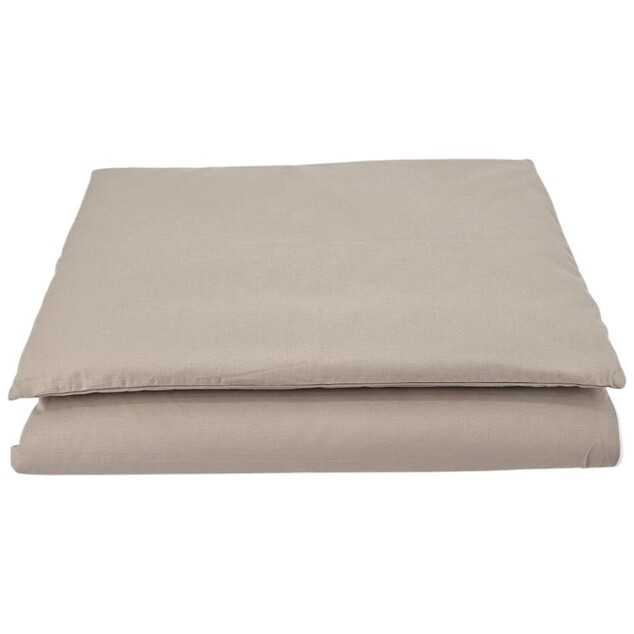 EKO Lenjerie de pat pentru copii 2 piese bumbac Dark Beige 40x60cm, 90x120cm