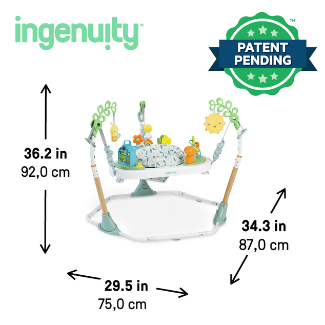 INGENUITY Centre d'activités avec sauteur et table 3 en 1 PlayStage™, 6m+