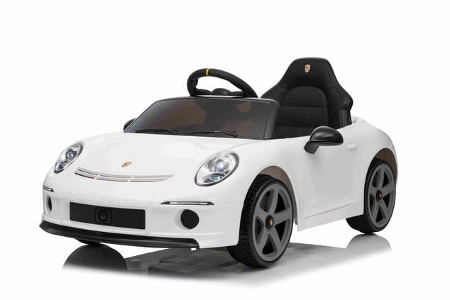 Elektrické autíčko RUF GT 12V, biele, Otváracie dvere, 2.4 GHz diaľkové ovládanie, LED sve