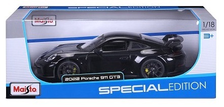 Maisto - 2022 Porsche 911 GT3, metalik crna, 1:18