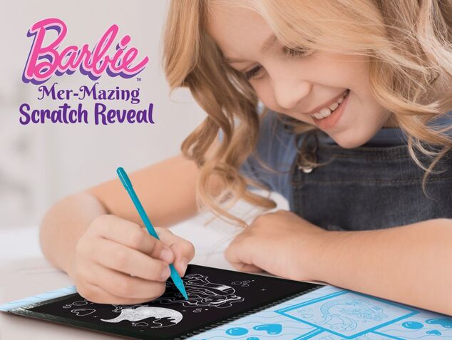 Barbie sketch book mer-mazing scratch reveal