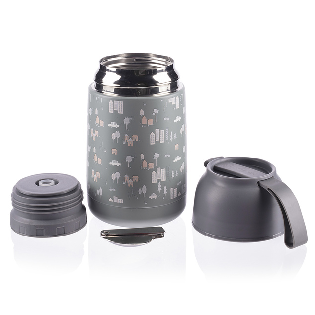 Termoska na jedlo so silikónovým držiakom 620 ml, City
