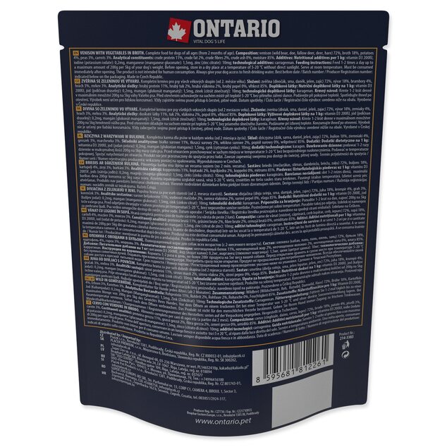 Kapsička Ontario divina so zeleninou vo vývare 300g