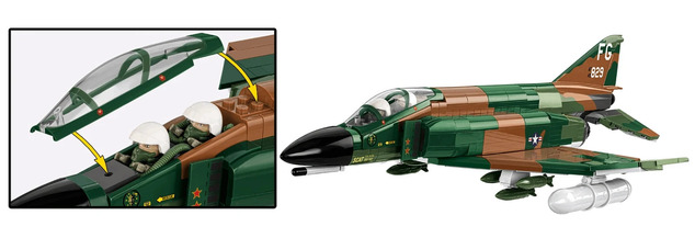 Cobi 2427 Vietnam War F-4C Phantom II, 1:48, 738 k