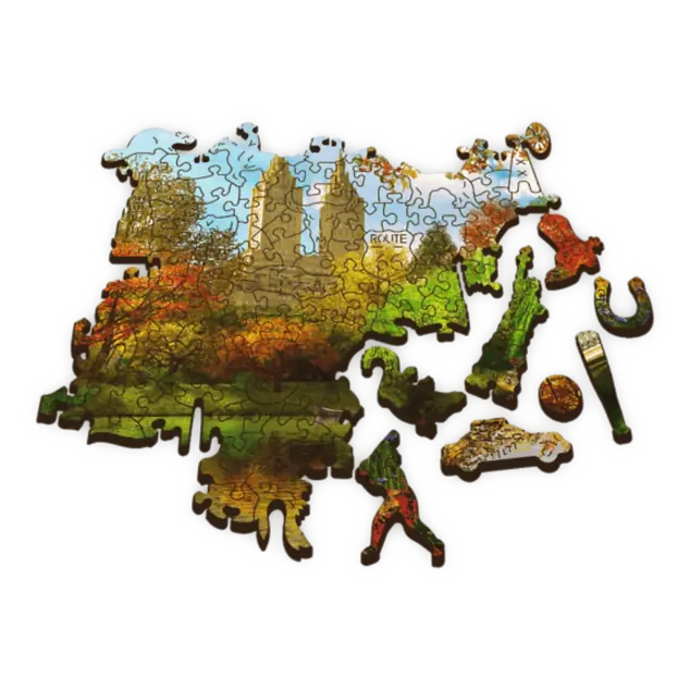 Trefl Drevené puzzle 501 - Central Park, Manhattan