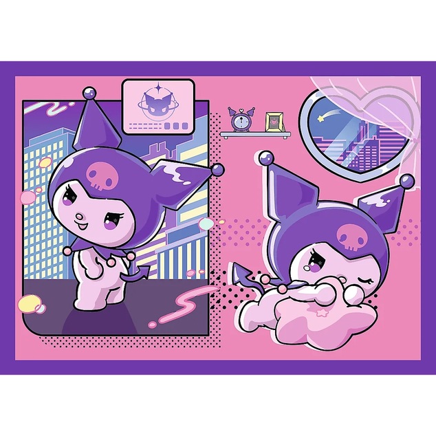 Trefl Puzzle 4v1 Deň s Kuromi / Hello Kitty
