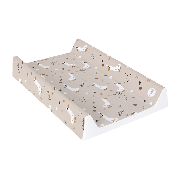 CEBA BABY Matelas à langer à 2 bords avec planche rigide (50x70) Ultra Light Crazy Ducks
