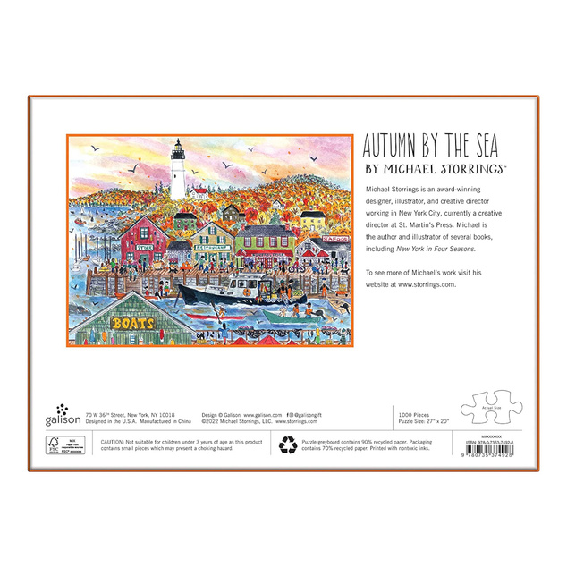 Galison Puzzle Herbst am Meer 1000 Teile