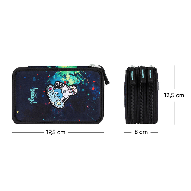 BAAGL Trousse scolaire à trois étages Chill GRS