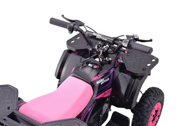 Elektrisches Kinder-Quad Beneo Motors Veloci pink - 800W