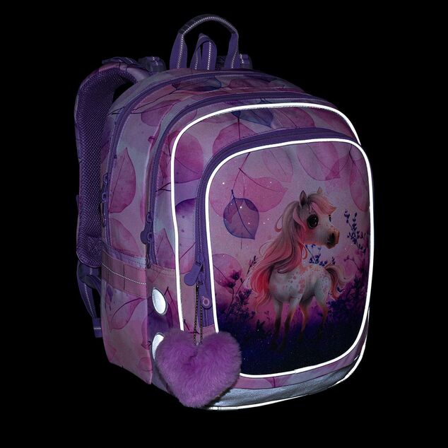Zaino scolastico leggero con cavallo Topgal ENDY 25073