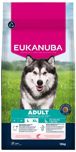 Krmivo EUKANUBA Adult Large rich in salmon and barley 12 kg