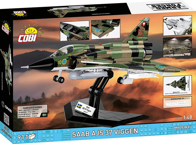 Cobi 5911 Armed Forces SAAB AJS37 VIGGEN, 1:48, 910 k