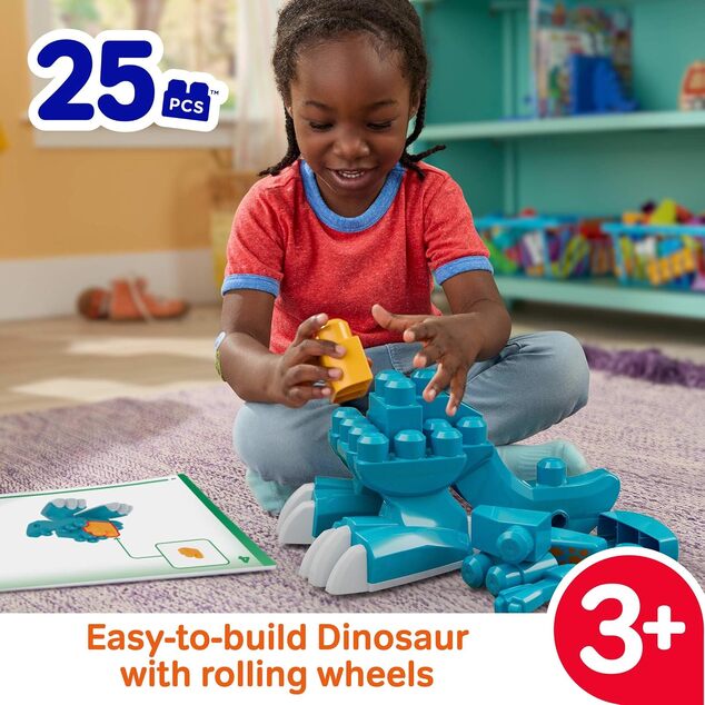 Mattel MEGA BLOKS Fisher-Price 3 în 1 set de construcție cu dinozaurul T-Rex