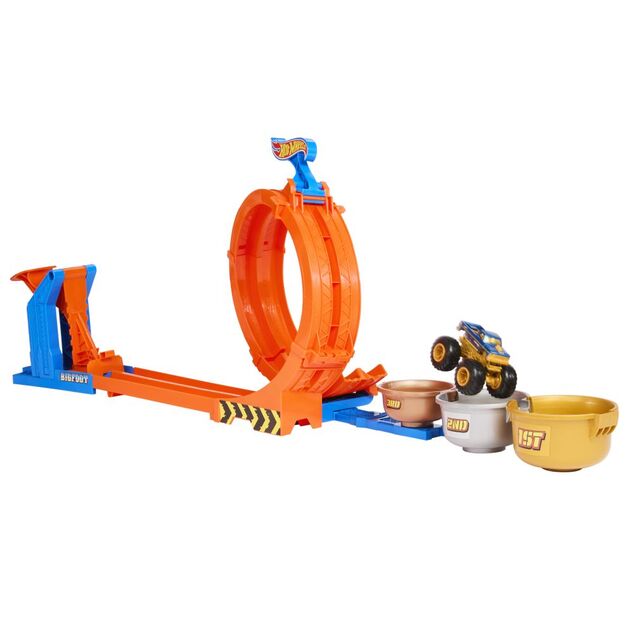 Mattel Hot Wheels Monster Trucks dráha se smyčkou a Bigfootem, JBX64