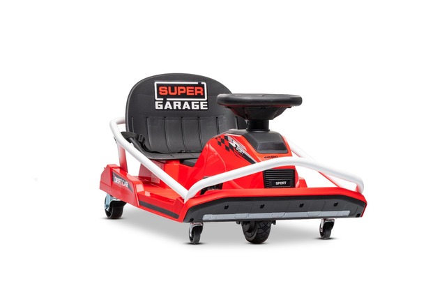 Beneo Motors Drift Kart 24V, rosso, 300W Motore Brushless, Batteria al Litio,