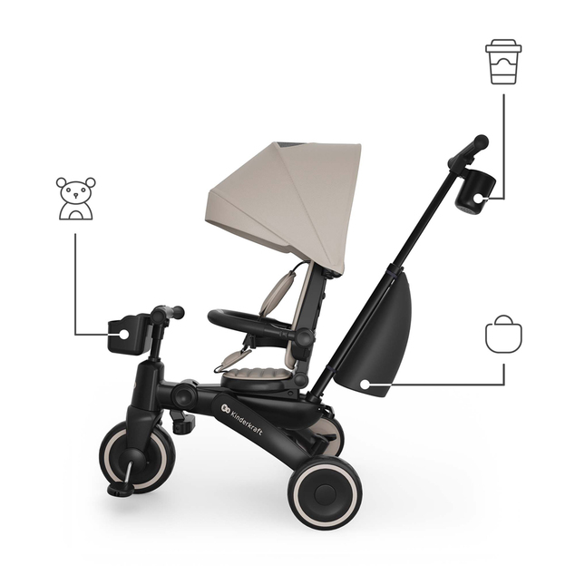 KINDERKRAFT Trojkolka Jazz 3 Beige, 9m+