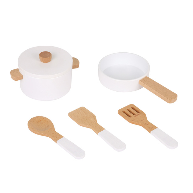 New Classic Toys Holzküche - weiß mit Marmordesign