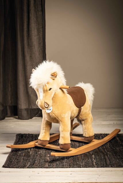 STEIFF Originals Rocking horse Franzi, beige plyšová hračka