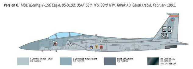 Maquette Avion 92763 - F-15C Eagle (1:48)
