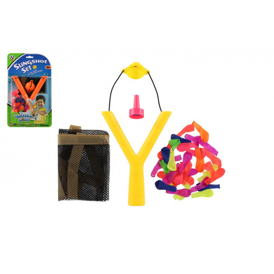 Prak s vodnými bombami/balónkami plast 19x14cm