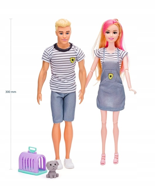 Woody Bábiky Rodina s miláčikmi, 30cm