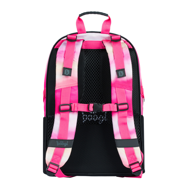 BAAGL SADA 3 Skate Pink Stripes: zaino, astuccio, tasca