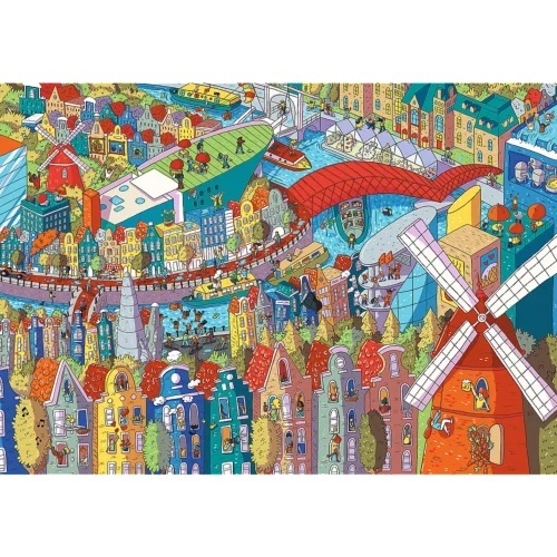 Trefl Puzzle Eye-Spy Sneaky Peekers, Amsterdam 1000 dielikov