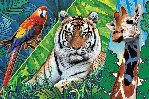 Trefl Puzzle 300 - Erstaunliche Tiere / Discovery Animal Planet