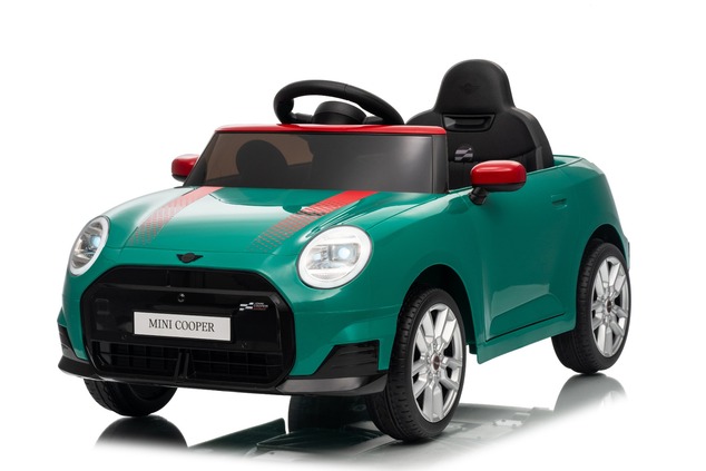 Elektrické autíčko BMW Mini Cooper 12V, zelené, USB Vstup s Bluetooth pripojením na MP3 Pr