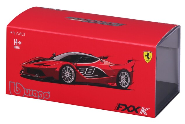 Bburago 1:43 Ferrari Signature Serie FXX K (Nr. 88) Metalic Red