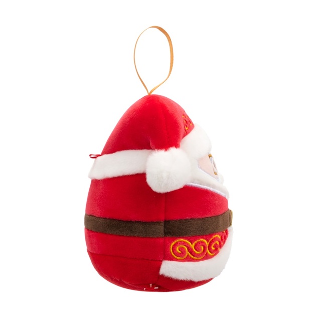 Squishmallows Decorazione natalizia Babbo Natale con occhiali - Nick, 10 cm