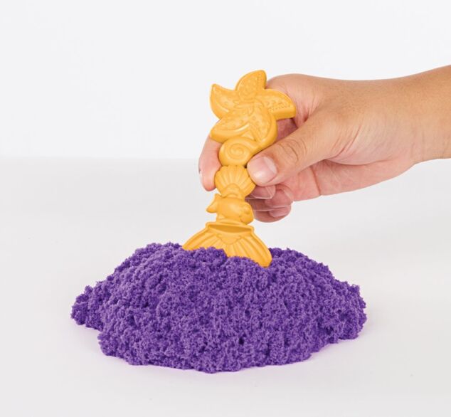 Kinetic sand scatola di sabbia liquida con tappetino viola