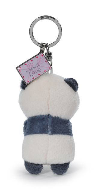 NICI portachiavi Panda Love con ciondolo in metallo, 8 cm
