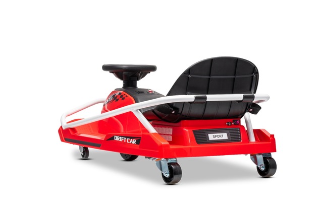 Beneo Motors Drift Kart 24V, rosso, 300W Motore Brushless, Batteria al Litio,