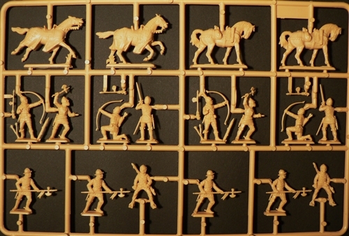 Model Kit figurky 6027 - ENGLISH KNIGHTS AND ARCHERS (100 YEARS WAR) (1:72)